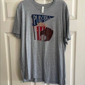 Gray Play Ball T-Shirt 2x